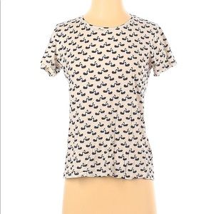 COPY - Boden short sleeve swan shirt size small
